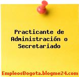 Practicante de Administración o Secretariado