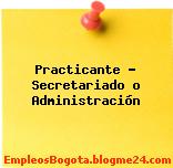 Practicante – Secretariado o Administración