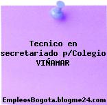 Tecnico en secretariado p/Colegio VIÑAMAR