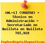 XML-1] (VRA258) – Técnico en Administración – Secretariado en Quillota en Quillota TUI.918