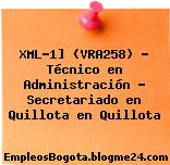 XML-1] (VRA258) – Técnico en Administración – Secretariado en Quillota en Quillota