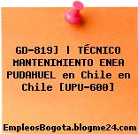 GD-819] | TÉCNICO MANTENIMIENTO ENEA PUDAHUEL en Chile en Chile [UPU-600]