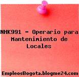 NHK991 – Operario para Mantenimiento de Locales