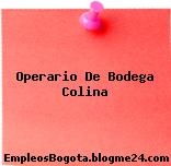 Operario De Bodega Colina