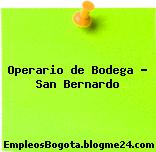Operario de Bodega – San Bernardo