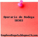 Operario de Bodega SB383