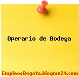 Operario de Bodega