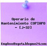 Operario de Mantenimiento COPIAPO – [J-32]