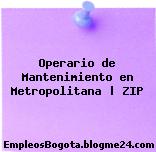 Operario de Mantenimiento en Metropolitana | ZIP