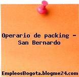 Operario de packing – San Bernardo