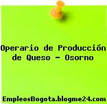 Operario de Producción de Queso – Osorno