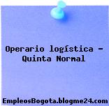 Operario logística – Quinta Normal