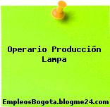 Operario Producción Lampa