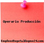 Operario Producción