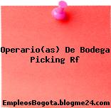 Operario(as) De Bodega Picking Rf