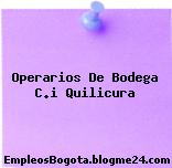 Operarios De Bodega C.i Quilicura