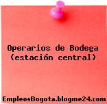 Operarios de Bodega (estación central)