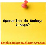 Operarios De Bodega Lampa