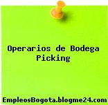 Operarios de Bodega Picking