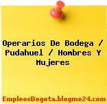 Operarios De Bodega / Pudahuel / Hombres Y Mujeres