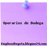 Operarios de Bodega