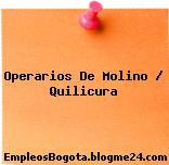 Operarios De Molino / Quilicura