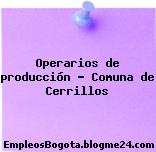 Operarios de producción – Comuna de Cerrillos