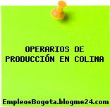 OPERARIOS DE PRODUCCIÓN EN COLINA