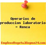 Operarios de produccion laboratorio – Renca