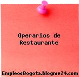 Operarios de Restaurante