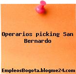 Operarios picking San Bernardo