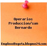 Operarios Produccion/san Bernardo