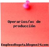 Operarios/as de producción