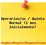 Operarios/as / Quinta Normal (1 mes inicialmente)