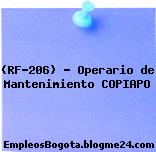 (RF-206) – Operario de Mantenimiento COPIAPO