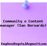 Community o Content manager (San Bernardo)