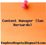 Content Manager (San Bernardo)