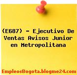 (E687) – Ejecutivo De Ventas Avisos Junior en Metropolitana