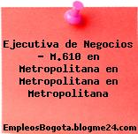 Ejecutiva de Negocios – M.610 en Metropolitana en Metropolitana en Metropolitana
