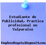 Estudiante de Publicidad, Practica profesional en Valparaíso