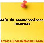 Jefe de comunicaciones internas
