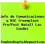 Jefe de Comunicaciones y RSC (reemplazo Pre/Post Natal) Las Condes