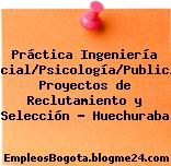 Práctica Ingeniería Comercial/Psicología/Publicidad- Proyectos de Reclutamiento y Selección – Huechuraba
