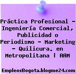 Práctica Profesional – Ingeniería Comercial, Publicidad o Periodismo – Marketing – Quilicura. en Metropolitana | AAM