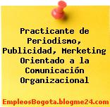 Practicante de Periodismo, Publicidad, Merketing Orientado a la Comunicación Organizacional