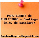 PRACTICANTE de PUBLICIDAD – Santiago (R.M. de Santiago)