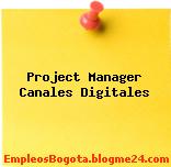 Project Manager Canales Digitales
