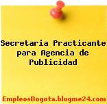 Secretaria Practicante para Agencia de Publicidad