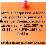 Tottus requiere alumno en práctica para el Área de Comunicaciones internas – GII.587 en Chile – (JVU-136) en Chile