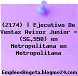 (Z174) | Ejecutivo De Ventas Avisos Junior – (SG.550) en Metropolitana en Metropolitana